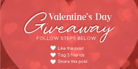 Valentine's Giveaway Twitter Post Design