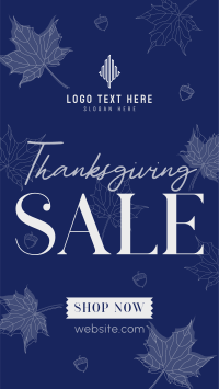 Elegant Thanksgiving Sale Instagram reel Image Preview