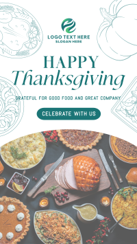 Thanksgiving Greeting Modern TikTok Video Design