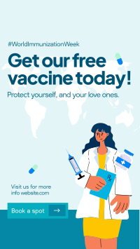 Free Vaccine Shots Instagram Story Design