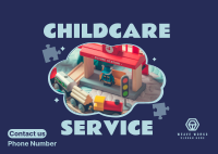 Childcare Daycare Service Postcard Image Preview