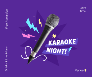 Karaoke Night Blast Facebook post Image Preview