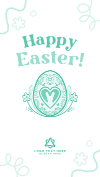Floral Easter Egg Instagram Reel Design
