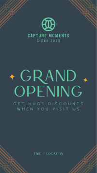 Art Deco Grand Opening Facebook story Image Preview