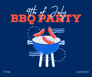 Come at Our 4th of July BBQ Party  Facebook post Image Preview