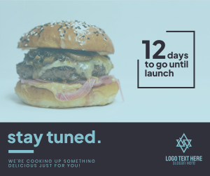 Exciting Burger Launch Facebook post