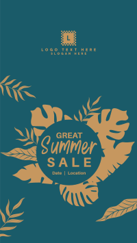 Great Summer Sale Facebook Story Design