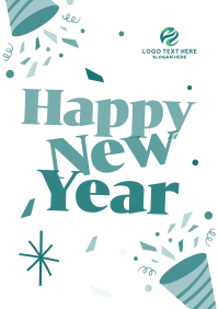 Festive New Year Flyer Design