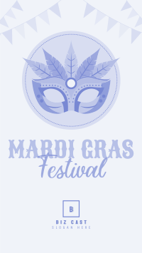 Mardi Gras Festival Instagram story Image Preview