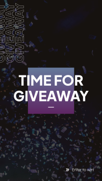 Time For Giveaway Facebook story Image Preview