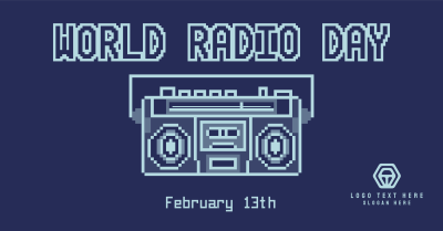 Radio 8 Bit Facebook ad Image Preview