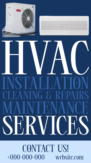 Editorial HVAC Service Facebook story Image Preview