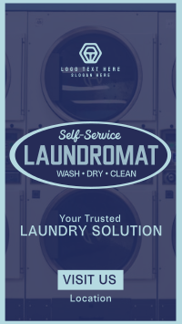 Vintage Laundry Sign TikTok Video Design