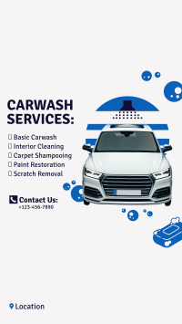 New Carwash Company Facebook Story Design