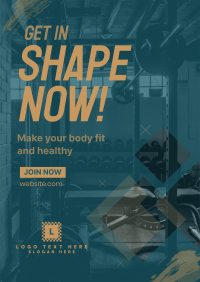 Get In Shape Poster Design