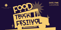 Food Truck Fest Twitter Post Design