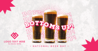 Bottoms Up this Beer Day Facebook ad Image Preview