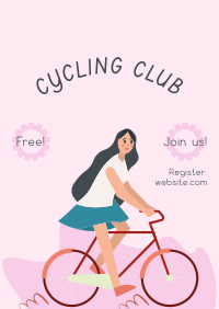 Bike Club Illustration Poster Image Preview