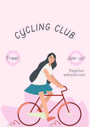 Bike Club Illustration Poster Image Preview