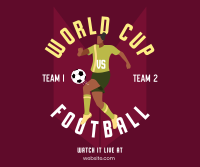 World Cup Football Player Facebook Post Design