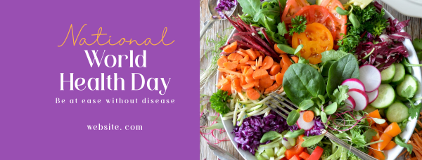 Minimalist World Health Day Greeting Facebook Cover Design Image Preview