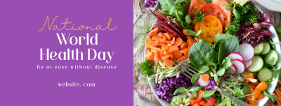 Minimalist World Health Day Greeting Facebook cover Image Preview