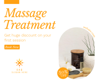Elegant Massage Promo Facebook Post Design