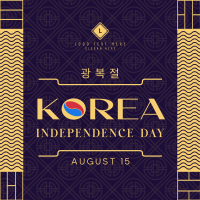 Independence Day of Korea Instagram post Image Preview