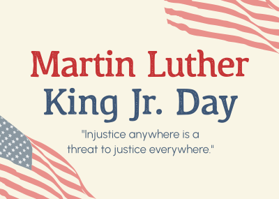 Martin Luther King Day Postcard Image Preview