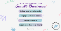 Support Small Business Facebook Ad Design