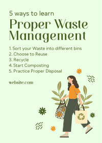 Proper Waste Management Flyer Design