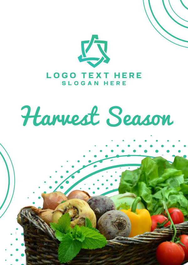 Harvest Vegetables Flyer Design