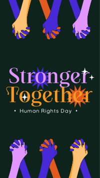 Stronger Together this Human Rights Day TikTok Video Design
