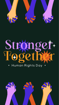 Stronger Together this Human Rights Day TikTok Video Image Preview