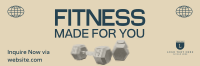 Personal Fitness Trainer Twitter Header Preview