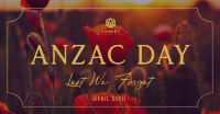 Poppy Flower Anzac Day Facebook ad Image Preview