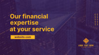 Financial Service Building Facebook Event Cover Design