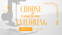 Choose Custom Tailoring Facebook Event Cover Design