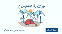 Camping and Chill Facebook Event Cover Design