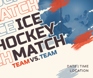 Ice Hockey Versus Match Facebook post Image Preview