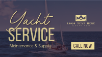 Yacht Maintenance Service Facebook Event Cover Design