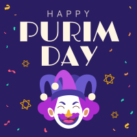 Purim Carnival Jester Linkedin Post Image Preview