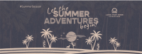 Retro Summer Silhouette Facebook cover Image Preview