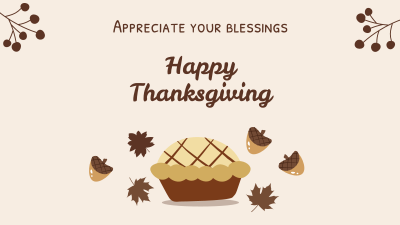 Thanksgiving Pie  Facebook event cover Image Preview