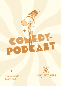 Comedy Podcast Poster Design