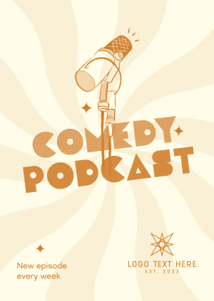 Comedy Podcast Poster Image Preview