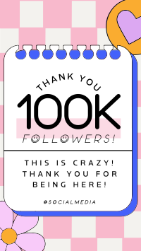 Y2K Thank You Followers TikTok Video Image Preview