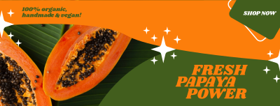 Fresh Papaya Power Facebook cover Image Preview