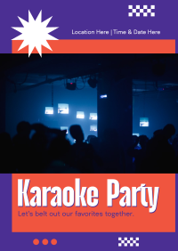Karaoke Break Poster Design