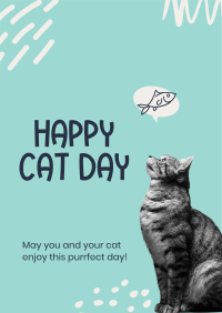 Simple Cat Day Poster Image Preview